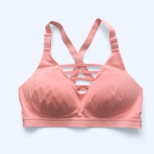 Victoria's Sport Incredible Lightweight Neon
Peach Strappy Neck Sports Bra 36C